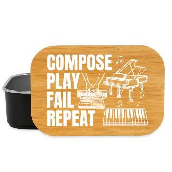 Composing Play Fail Repeat - Lunch Box - black - Front