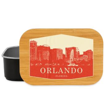 Orlando Skyline Vintage Florida - Lunch Box - black - Front