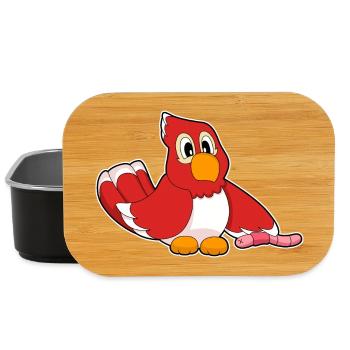 Papagei Wurm - Lunch Box - Schwarz - Vorne