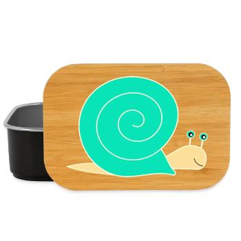 snail - Lunch Box - black - Front