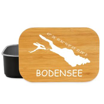 Bodensee Koordinaten - Lunch Box - Schwarz - Vorne
