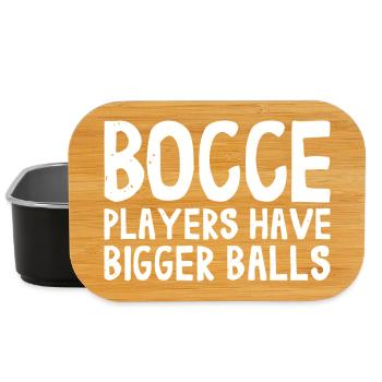 Bocce Players Have Bigger Balls mit Jack Bocci - Lunch Box - Schwarz - Vorne
