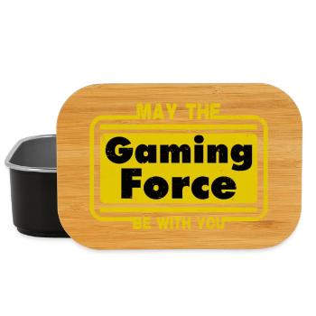 May the gaming force be with you - Lunch Box - black - Front