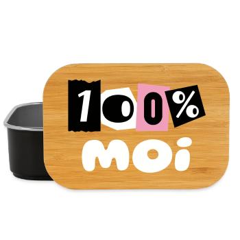 100% MOI - Boîte à goûter - noir - Devant