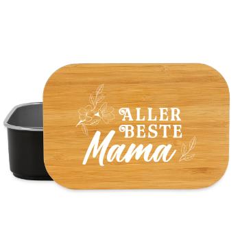 Allerbeste Mama - Muttertag - Lunch Box - Schwarz - Vorne