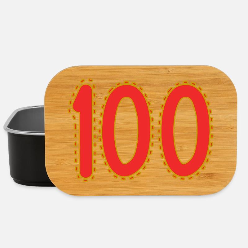 100. 100 JAHRE. 100-JÄHRIGES JUBILÄUM. GEBURTSTAG 100 - Lunch Box - Schwarz
