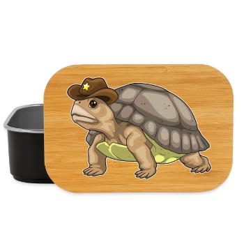 Turtle Sheriff Sheriff's Hat - Lunch Box - black - Front