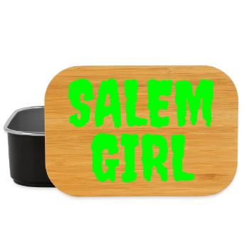 Lebendiges Salem Mädchen Grafik T-Shirt - Lunch Box - Schwarz - Vorne