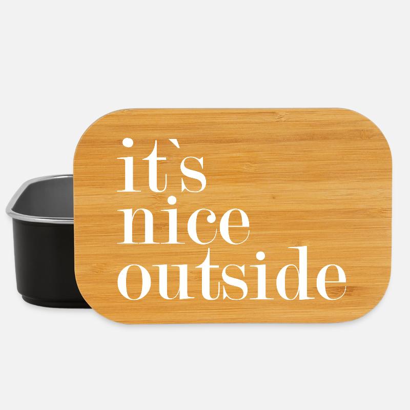 It`s nice outside - - Lunch Box - Schwarz