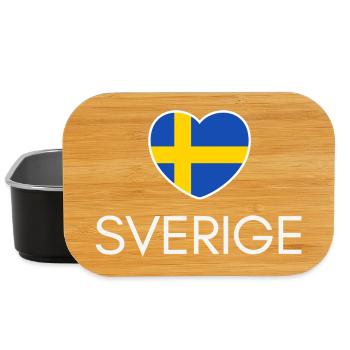 Ich liebe Schweden, Herz Schweden - Lunch Box - Schwarz - Vorne
