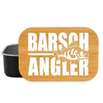 Barschangler Barschjäger Barsch angeln Barsche - Lunch Box - Schwarz - Vorne