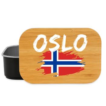 Oslo Norwegen - Lunch Box - Schwarz - Vorne