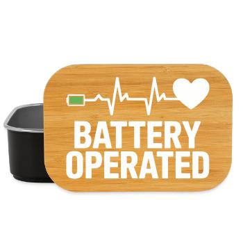 Battery-powered heart signal - Lunch Box - black - Front