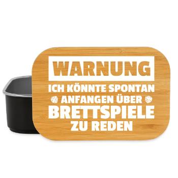 Warning: Board game, board game - Lunch Box - black - Front