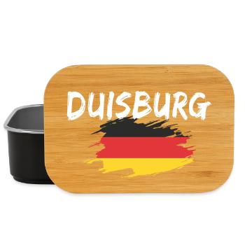 Duisburg Germany Flag - Lunch Box - black - Front