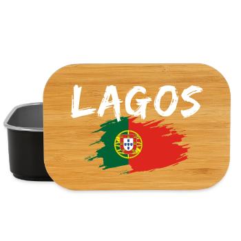 Lagos Portugal Flagge - Lunch Box - Schwarz - Vorne