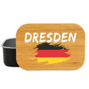 Dresden Deutschland Flagge - Lunch Box - Schwarz - Vorne