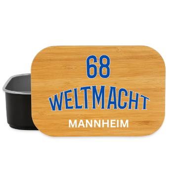68 Weltmacht Mannheim - Lunch Box - Schwarz - Vorne