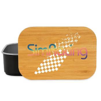 SimRacing Gradient Logo - Lunch Box - black - Front