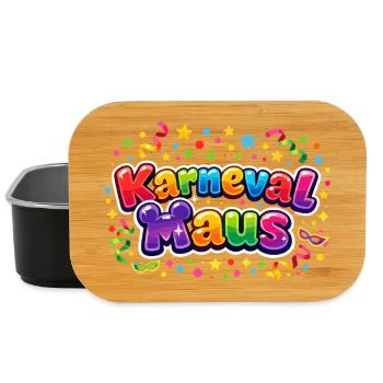 Souris de carnaval Cologne Cologne Alaaf Cadeau drôle - Boîte à goûter - noir - Devant