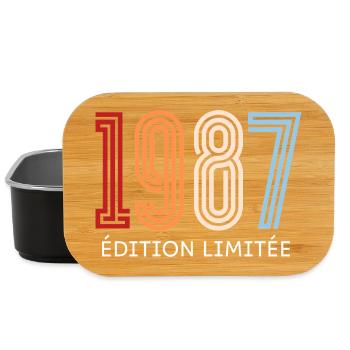 1987 édition limitée vintage - Boîte à goûter - noir - Devant