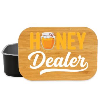 Honey Dealer Beekeeper Honeycomb Beekeeping - Lunch Box - black - Front