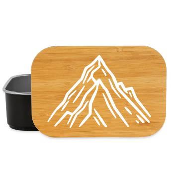 Rochers symboliques des montagnes - Boîte à goûter - noir - Devant