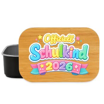 Official School Child 2026 School Enrollment Gift - Lunch Box - black - Front