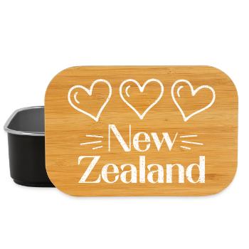 Heart New Zealand Love New Zealand - Lunch Box - black - Front