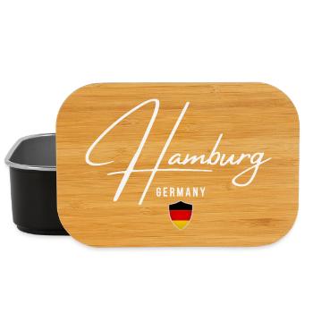 Hambourg, Allemagne, design élégant Hambourg - Boîte à goûter - noir - Devant