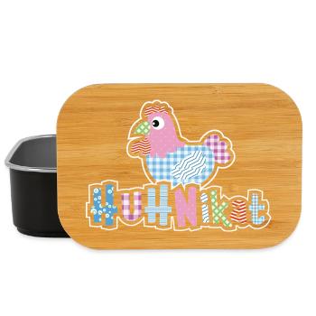 HUHNikat Chicken Fans - Coq - Coq - Bio - Boîte à goûter - noir - Devant