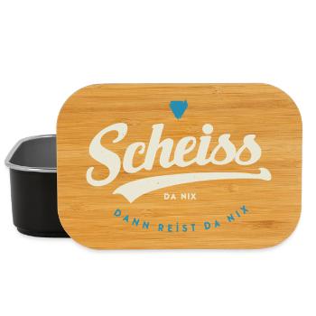 Scheiss da nix - Lunch Box - Schwarz - Vorne