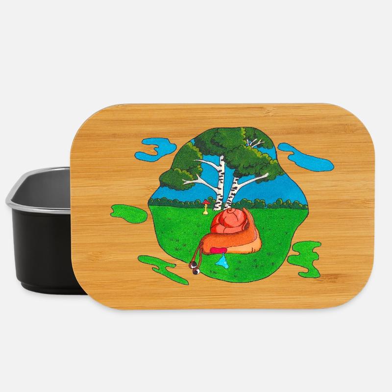 Mushroom for back - Lunch Box - black
