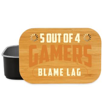 5 joueurs sur 4 blâment l’humour du lag gaming - Boîte à goûter - noir - Devant