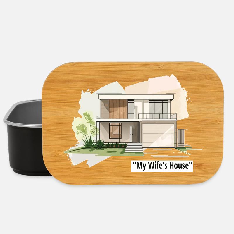 Illustration de maison familiale ultra-moderne - Boîte à goûter - noir