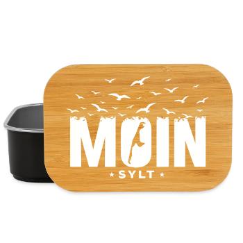 Moin Sylt Insel Nordsee Urlaub Shirt - Lunch Box - Schwarz - Vorne