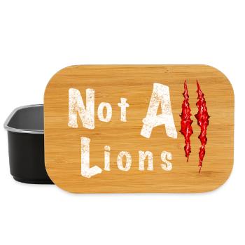 Not All Lions 2... - Boîte à goûter - noir - Devant