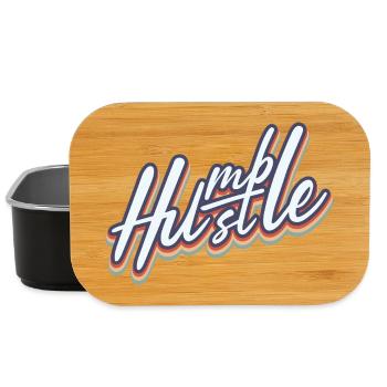 Humble Hustle Entrepreneur Businessman Businesswo - Lunch Box - black - Front