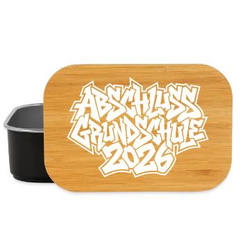 Grundschule Abschluss 2026 Graffiti - Lunch Box - Schwarz - Vorne