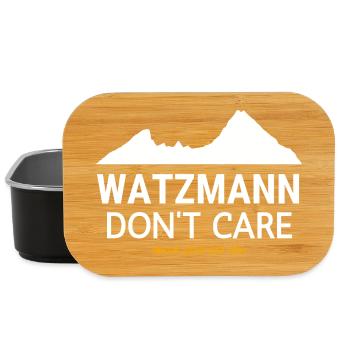 Watzmann Don't Care Job Title - Lunch Box - black - Front
