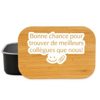 Sticker Humour Bureau Meilleures Collègues - Boîte à goûter - noir - Devant