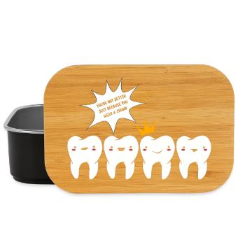 Dental Hygienist Dental Dentist - Lunch Box - black - Front