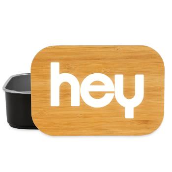 HEY Cloudline Abstract Banner - Lunch Box - black - Front