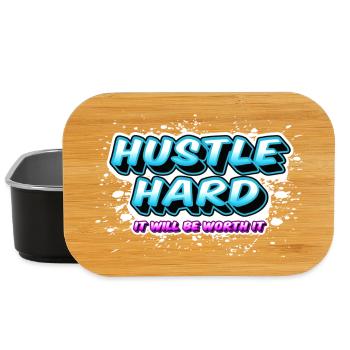 Hustle Hard - It Will Be Worth It - Lunch Box - black - Front