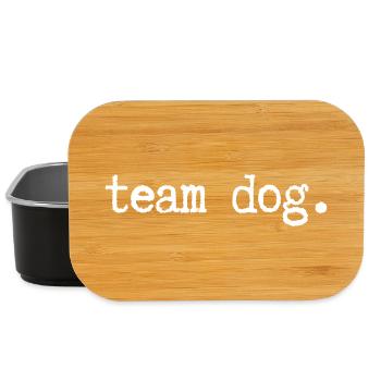 Chien d’équipe - Boîte à goûter - noir - Devant