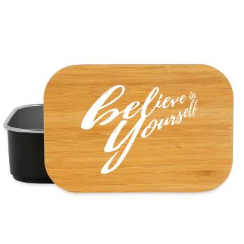 Motivational Quote for Confidence - Lunch Box - black - Front