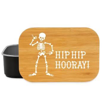 Hip Hip Hooray Chiropraktiker Radiologe Röntgen - Lunch Box - Schwarz - Vorne