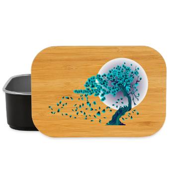 Japan Japanisch Mode Style Natur Baum - Lunch Box - Schwarz - Vorne