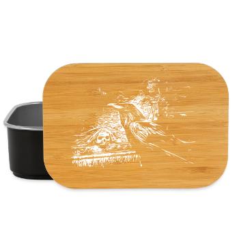Rabe mit Totenkopf - Lunch Box - Schwarz - Vorne