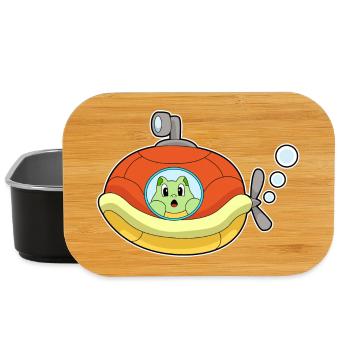 Tortue sous-marine - Boîte à goûter - noir - Devant
